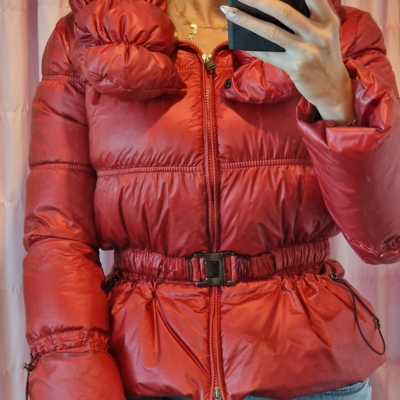 Armani Red Puffer Jacket - Picture 12 of 13